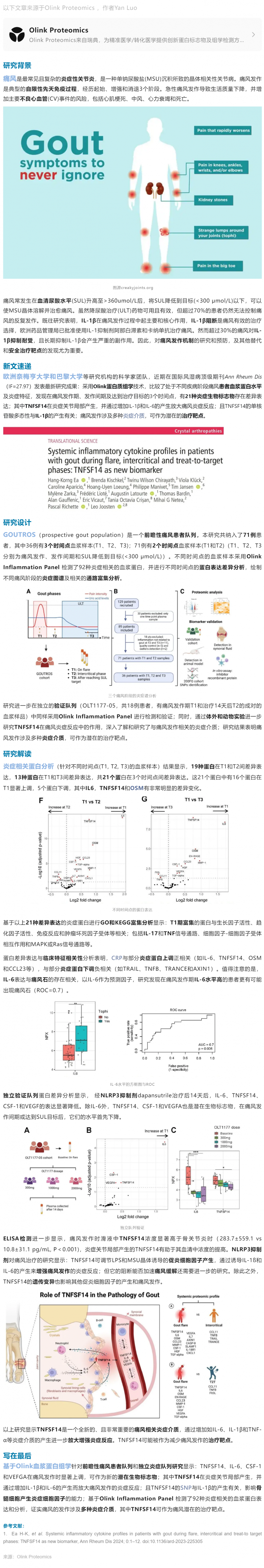 8-2 痛風案例 |Olink 助力系統炎癥因子圖譜繪制與新靶點發現
